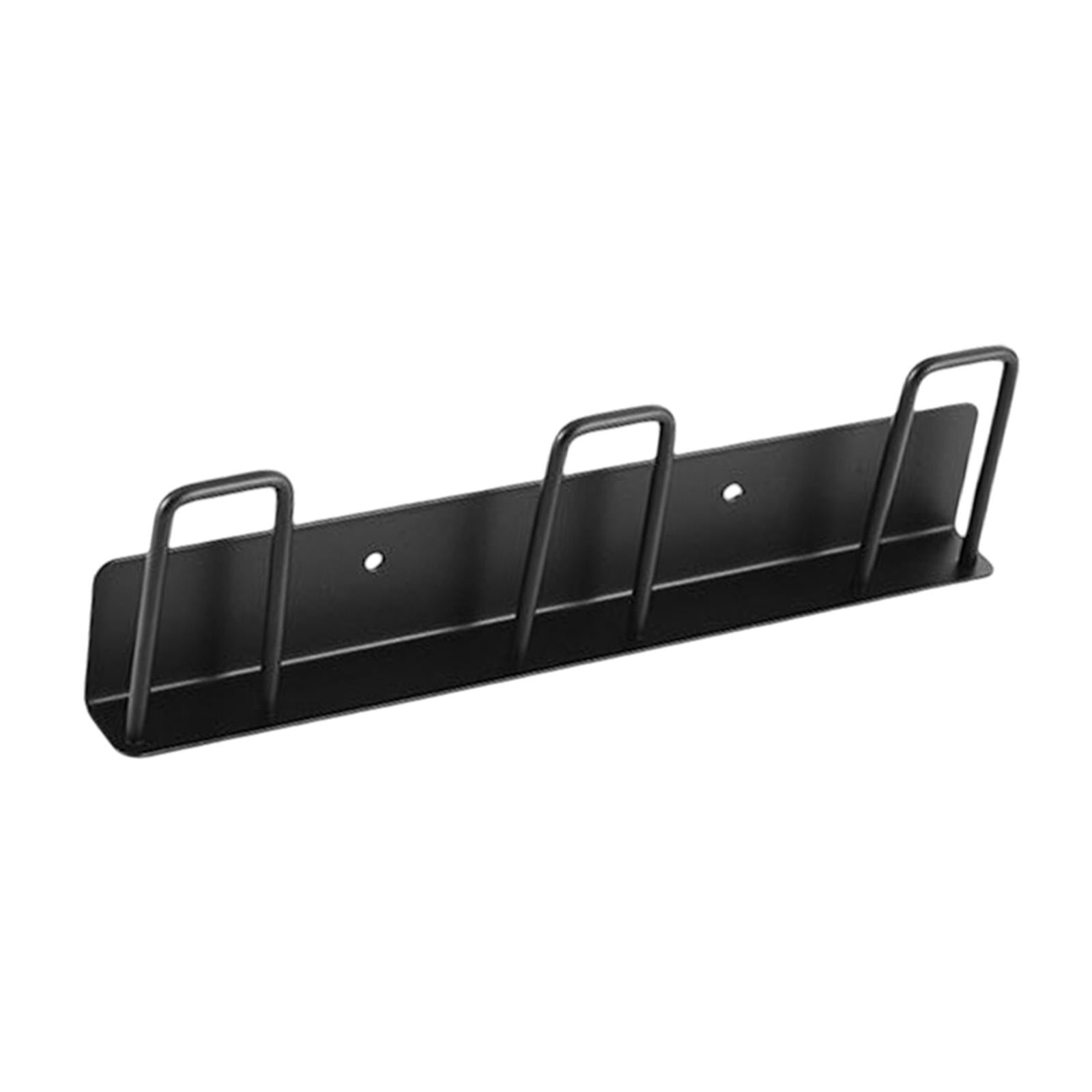 Bothyi - Ganchos Para Tazas Montados En La Pared, Colgador De Tazas, Soporte Para Estante De Secado Para Cocina, 3 Ranuras, Negro