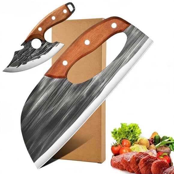 Set de Cuchillos para Carnes Wruhamd de Acero al Carbono 2 Piezas