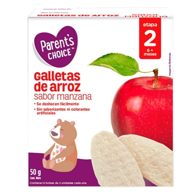 Galletas De Arroz Sabor Manzana 50 G Parent'S Choice