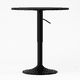 thumbnail image 3 of Mesa de Bar Regulable en Altura 60cm Diametro Full Negro, 3 of 6