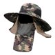 thumbnail image 1 of Sombrero Para El Sol Con Visera Extraíble Con Solapa Para El Cuello, Sombrero De Pesca Para Adultos De Ala Ancha, 1 of 5