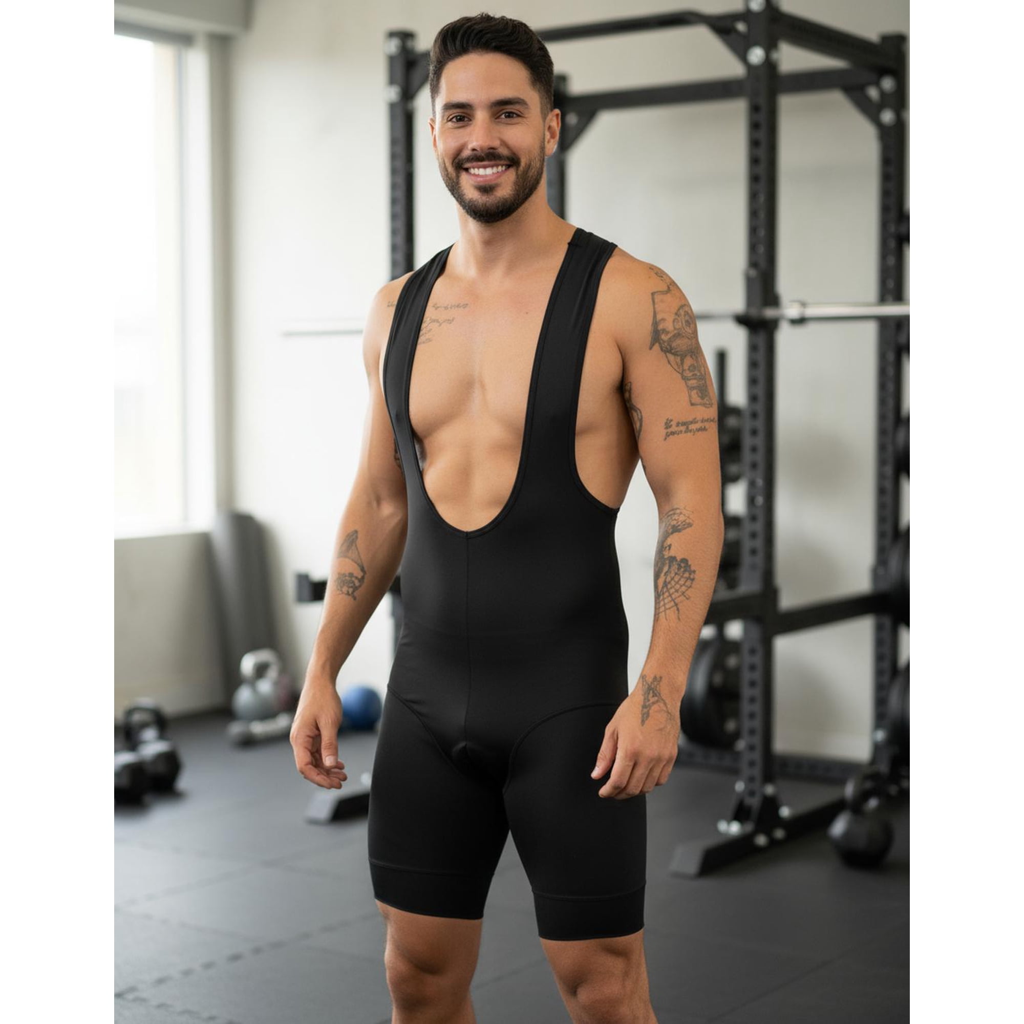 Rockbros - Calza De Ciclismo Acolchada Con Tirantes Bicicleta Negro Xl