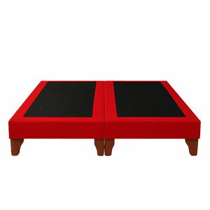 Ethan Desing - Base De Cama 2 Plazas Rojo Italiano