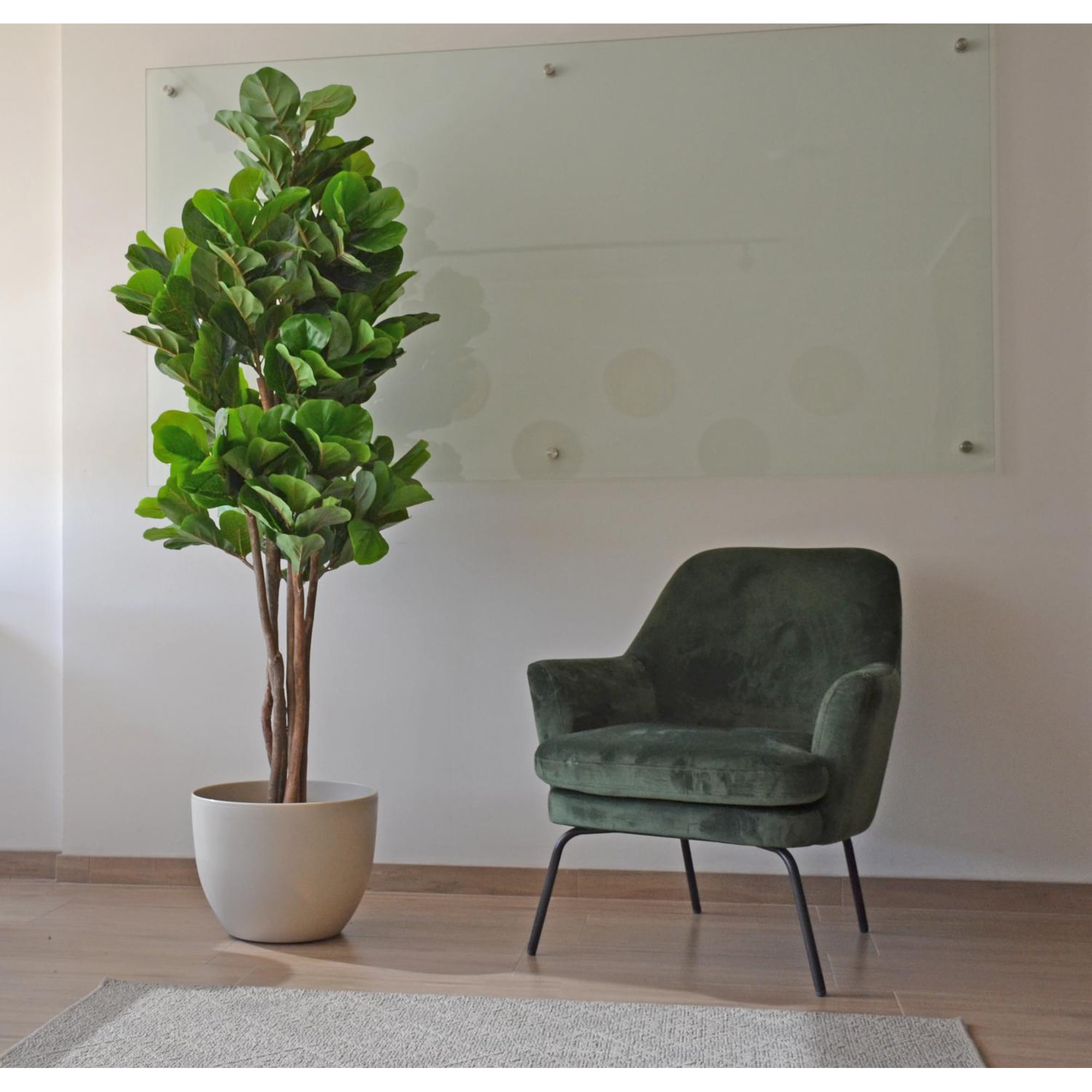 Arbusto Real - Planta Artificial Decorativa Arbol Grande Ficus Lyrata 180c