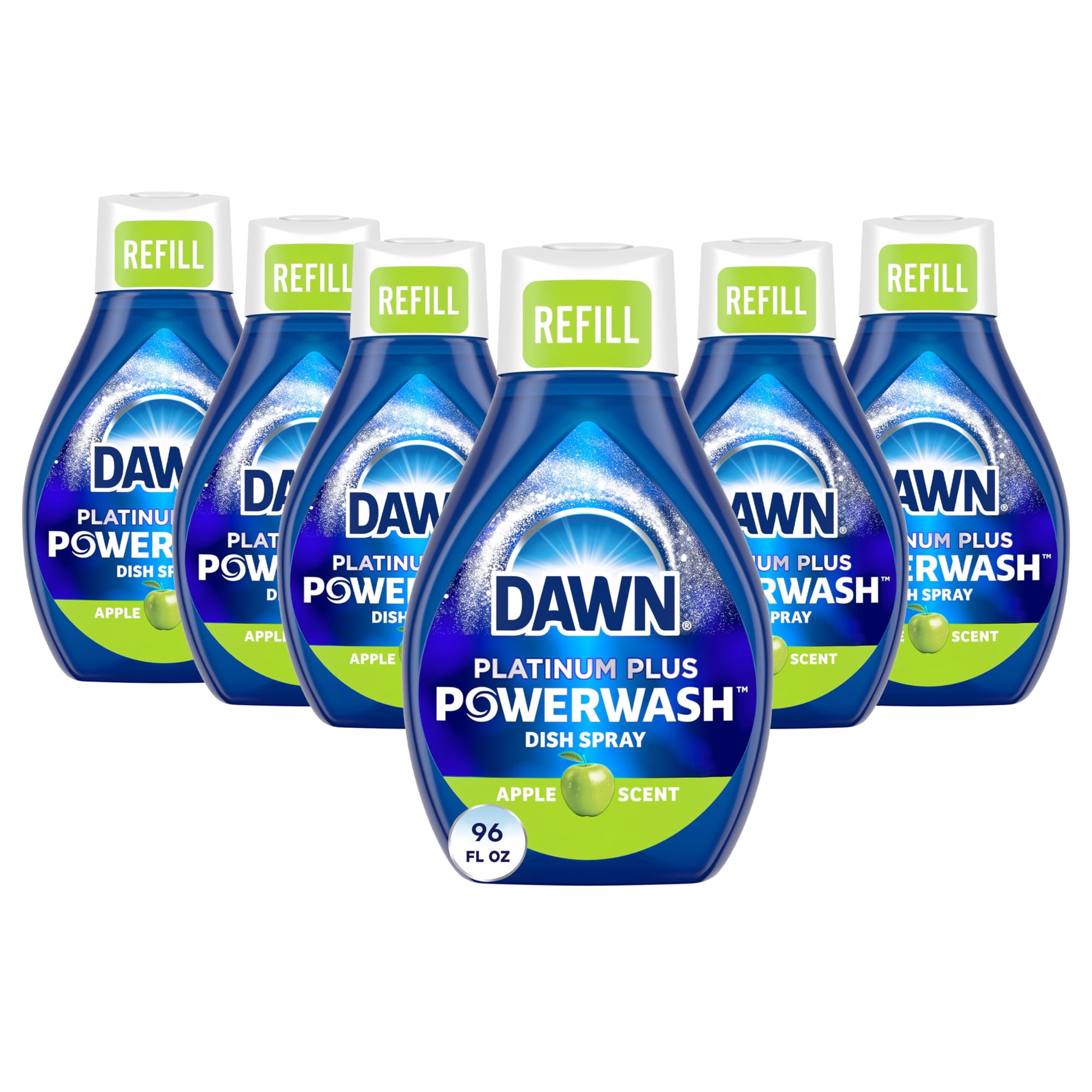 Spray Para Platos Dawn Platinum Powerwash Con Aroma A Manzana, 473 Ml (6 Unidades)