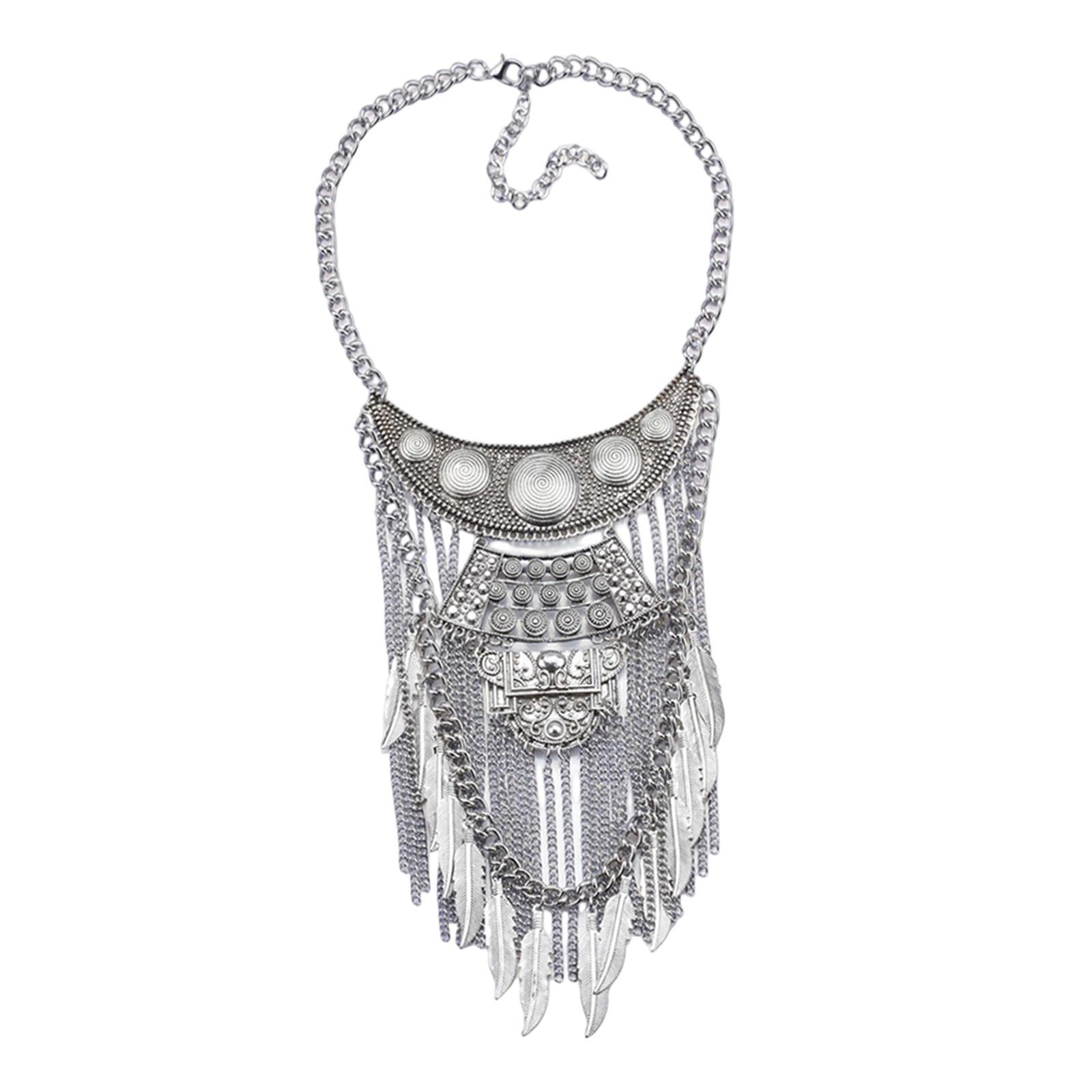 Ioensy - Collar Con Colgante Estilo Punk, Estilo Gargantilla Bohemio, Estilo Vintage Para Niñas Y Mujeres.