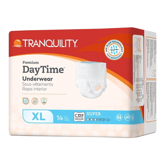 Pañales para adultos Tranquility Daytime XL 122-168 cm, cintura 56 quilates