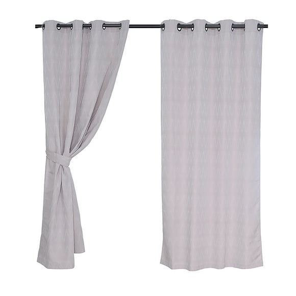 Setcortinas Argolla 140x220 Chevron Bei