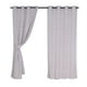 thumbnail image 1 of Setcortinas Argolla 140x220 Chevron Bei, 1 of 3