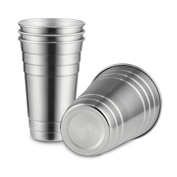 Vaso para Beber MEWAY 710 ml Pack de 4 Acero Inoxidable