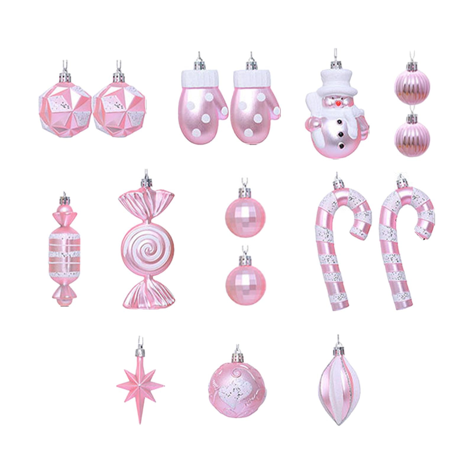 Magideal - 16 Piezas De Bolas De Navidad, Pequeños Colgantes De Navidad, Miniaturas Para Interior Y Exterior, Decoración Inastillable, Bolas De Navidad Decorativ