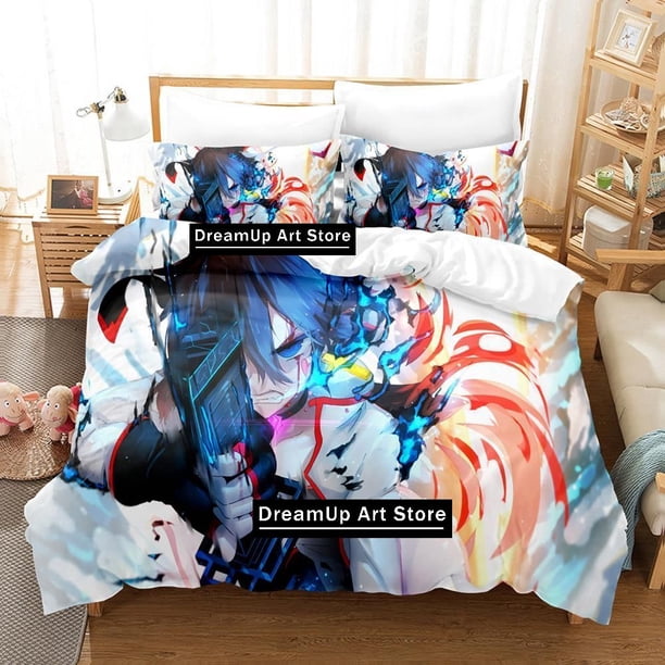 Girl Katana Pixiv Fantasia Bedding Set Boys Girls Duvet Cover Pillowcase Bed Adult Bedroom