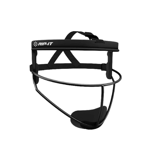 Mascarilla facial de softball RIP-IT Original Defense, ligera, negra