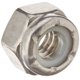 thumbnail image 1 of Nuts Hillman 1/4 x 20 tuercas de seguridad de nailon de acero inoxidable, paquete de 50, 1 of 3