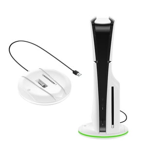 Soporte Vertical Aaronmei Ps5 Slim Rgb Blanco