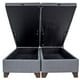 thumbnail image 2 of Base de Cama Emma 2 Plaza largo190 cm con patas de madera 11 cm, 2 of 2