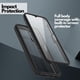 thumbnail image 2 of Funda resistente CBUS con protector de pantalla integrado para Samsung Galaxy A03s – Cuerpo completo (negro), 2 of 7