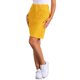 thumbnail image 4 of INSPIRE CHIC Faldas de Mezclilla para Mujer Cintura Alta Dobladillo Desgastado Falda Corta de Jean Amarilla M, 4 of 5
