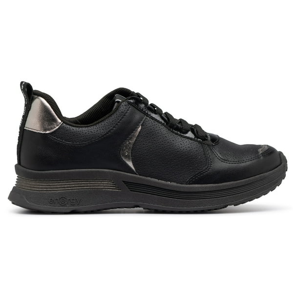 Zapatilla Urbana Mujer Negro/Plata Energy Piccadilly