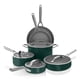 thumbnail image 1 of Juego De Utensilios De Cocina Neverstick Ceramic Pro Green Con Tapas De Vidrio, 1 of 9