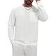 thumbnail image 5 of Sudadera Casual de Streetwear con Bolsillo y Cuello Redondo de Pana para Hombre INSPIRE CHIC XL Blanco, 5 of 6