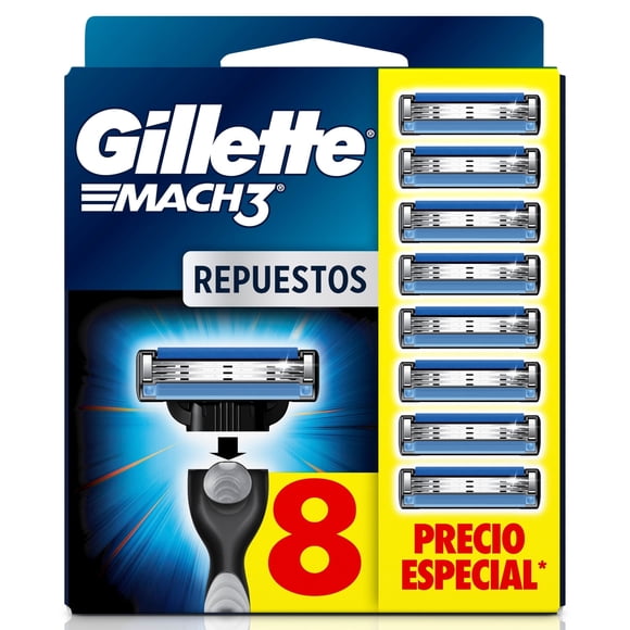 GILLETTE REPUESTO MACH3 PAGA6LL8.