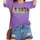 thumbnail image 1 of Remera de Mujer Talovee de Princesa con Castillo Mágico, Morada, Talle XL, 1 of 4