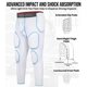 thumbnail image 3 of Leggings Exxact Sports de Compresión Acolchados Blancos, 3 of 6