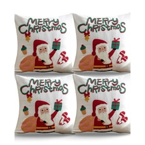 Genérico - Pack De 4 Fundas De Cojin Para Navidad K9