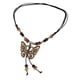 thumbnail image 1 of Collar De Mariposa Con Cuentas, Joyería Sencilla Para El Día De La Madre, Festival, San Valentín, Cuentas Negras Y Marrones, 1 of 3