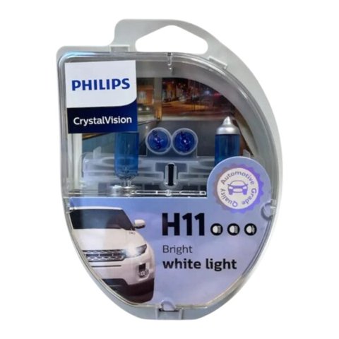 Kit Ampolleta Philips H11 Crystal Vision 12V 55W