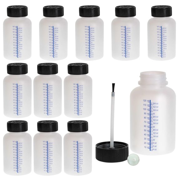 Botellas TCP Global 140 ml, paquete de 12 con tapas de seguridad