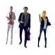 thumbnail image 2 of Figuras De Diorama De Personas A Escala 1/64, 3 Uds., Figuras En Blanco Y Negro, 2 of 3