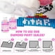 thumbnail image 4 of Kit sellador de pintura con forma de diamante Sevgili, 240 ml, con pinceles para adultos, 4 of 6