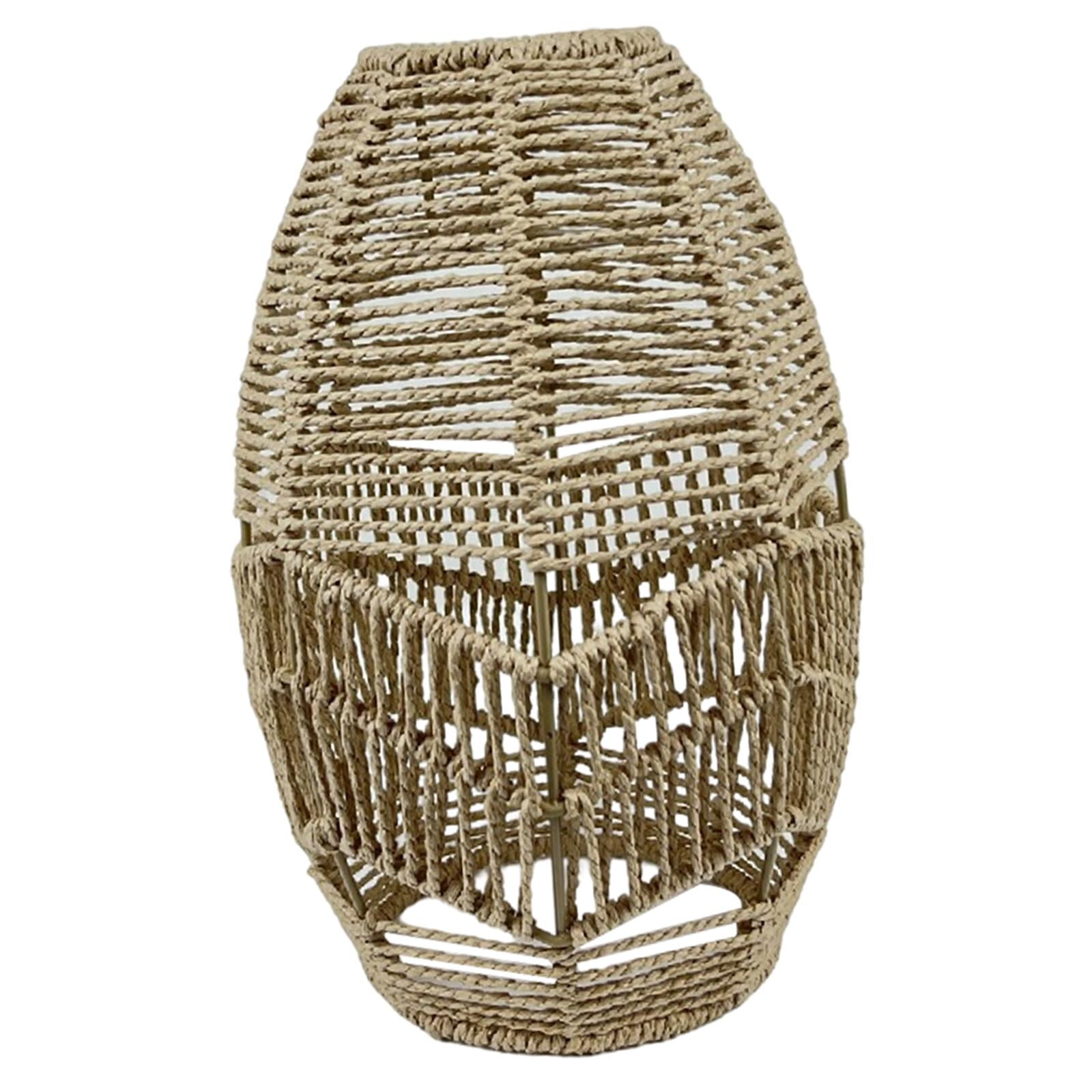 Magideal - Lámpara Colgante Tejida De Ratán Tejido Lámpara De Ratán Tonos De Ratán Lámpara De Techo De Lámpara De Lámpara Sombra Para Decoración De Restaurantes , B Medio