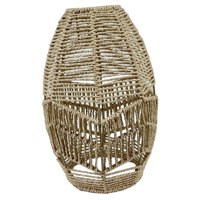 Magideal - Lámpara Colgante Tejida De Ratán Tejido Lámpara De Ratán Tonos De Ratán Lámpara De Techo De Lámpara De Lámpara Sombra Para Decoración De Restaurantes , B Medio