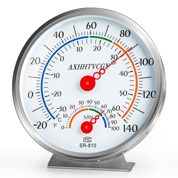 Termómetro E Higrómetro De Gran Dial Impermeable