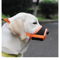 Xusx111 - 2 Paquete Boquillo De Perro Anti Morder Ladrado Y Masticar Con Tela Suave De Malla Cómoda Y Correa Ajustable, Adecuado Para Perros Pequeños, Medianos Y Grandes (L)