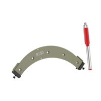 Magideal - Plantillas De Radio Para Esquinas Redondeadas De Carpintería, Plantilla De Biselado De Ángulos Curvos, Plantilla De Radio Para Fresadora, Herramienta R150