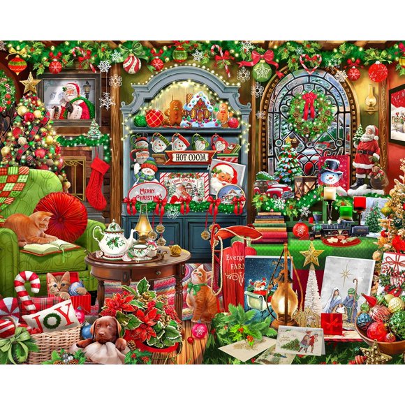 Rompecabezas Springbok Christmas Boutique 1000 piezas