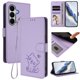 thumbnail image 2 of Funda de Gato tipo Libro para Samsung Galaxy A27 5G, Lila Claro, 2 of 6