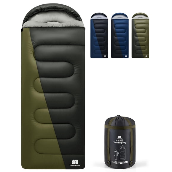 Saco de dormir TANSTRIDER XXL 230 x 100 cm, 4 estaciones, cálido