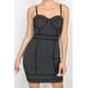 thumbnail image 2 of Vestido Ajustado Sin Mangas Con Diseño De Panal Brillante, 2 of 5