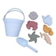 thumbnail image 4 of Juguetes De Arena De Silicona Para Niños, Lindos Juguetes De Playa Para Niños Para El Patio Trasero, Exteriores Y Viajes, Azul Claro, 4 of 4