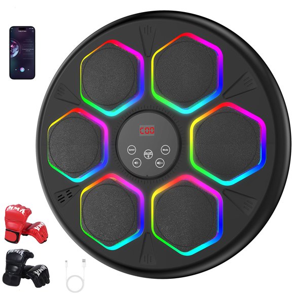 Máquina de Boxeo GAINO Inteligente Bluetooth 12 Modos - Negra