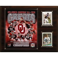 C&I Collectables - Placa Fotográfica De La Ncaa Football Oklahoma Sooners Tide All-Time Greats
