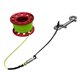thumbnail image 1 of Carrete de buceo con carrete para dedo con clips de acero inoxidable de doble punta 15m rojo, 1 of 5