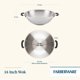 thumbnail image 3 of Wok Farberware 36 cm de acero inoxidable, apto para inducción, 3 of 8