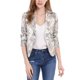 thumbnail image 1 of INSPIRE CHIC Blazer de regreso a clases para mujer, chaqueta de traje corta de verano, abierta al frente, para el trabajo, beige-floral XL, 1 of 8
