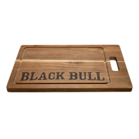 Genérico - Tabla Para Picar Parrillera Madera Black Bull 45Cm - Asados Color Marrón Liso